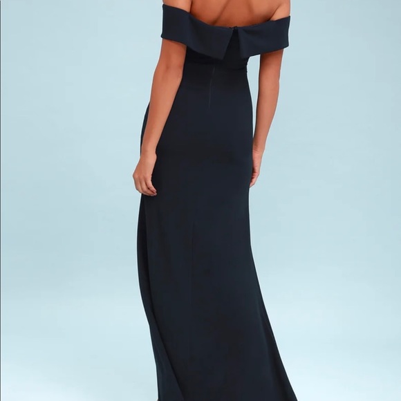 Lulus Song of love off the shoulder Maxi dress NWT - Picture 3 of 9